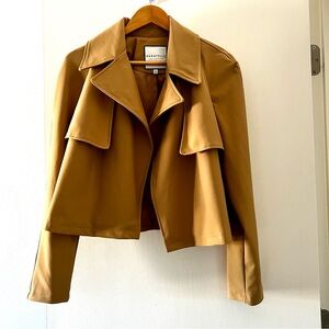 Bagatelle Tan Trench Cropped Jacket